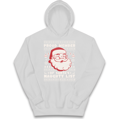 Proud Member Of Santas Naughty List Christmas kids hoodie