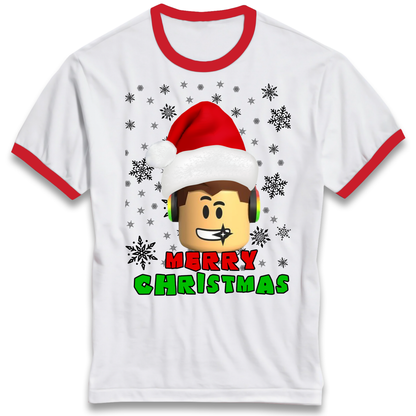Roblox christmas Ringer T Shirt