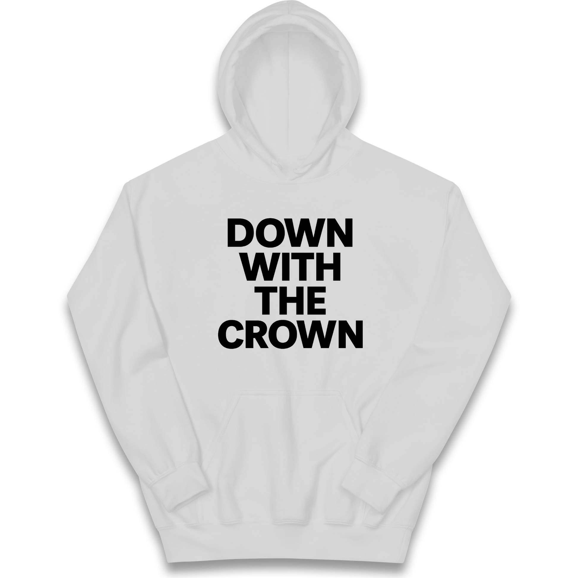 DOWN WITH THE CROWN kids hoodie