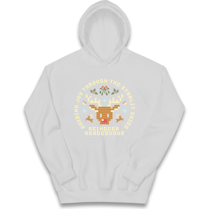 Reindeer Rendezvous Christmas kids hoodie