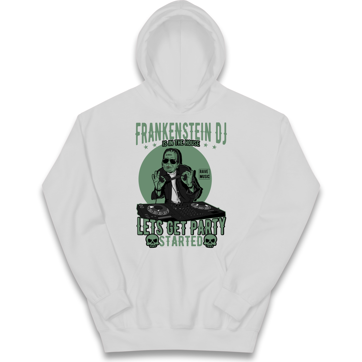 Frankenstein DJ kids hoodie