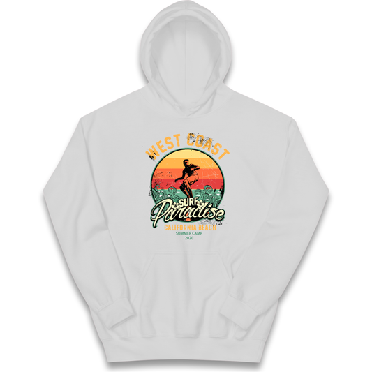 West Coast Surf Paradise kids hoodie