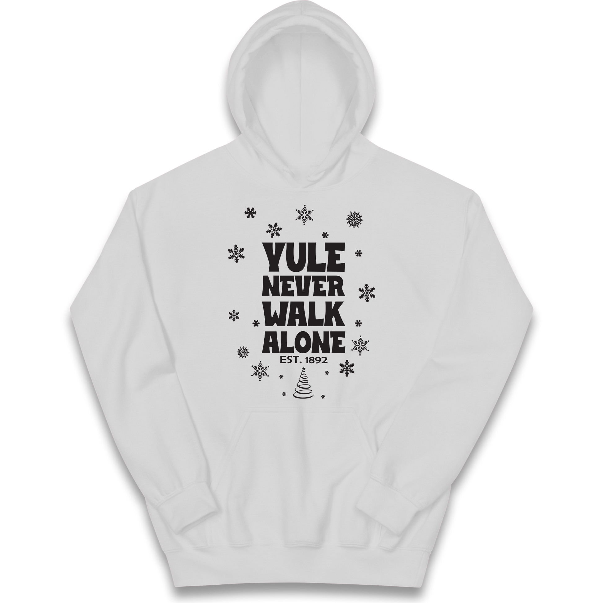 Yule Never Walk Alone Liverpool Christmas kids hoodie