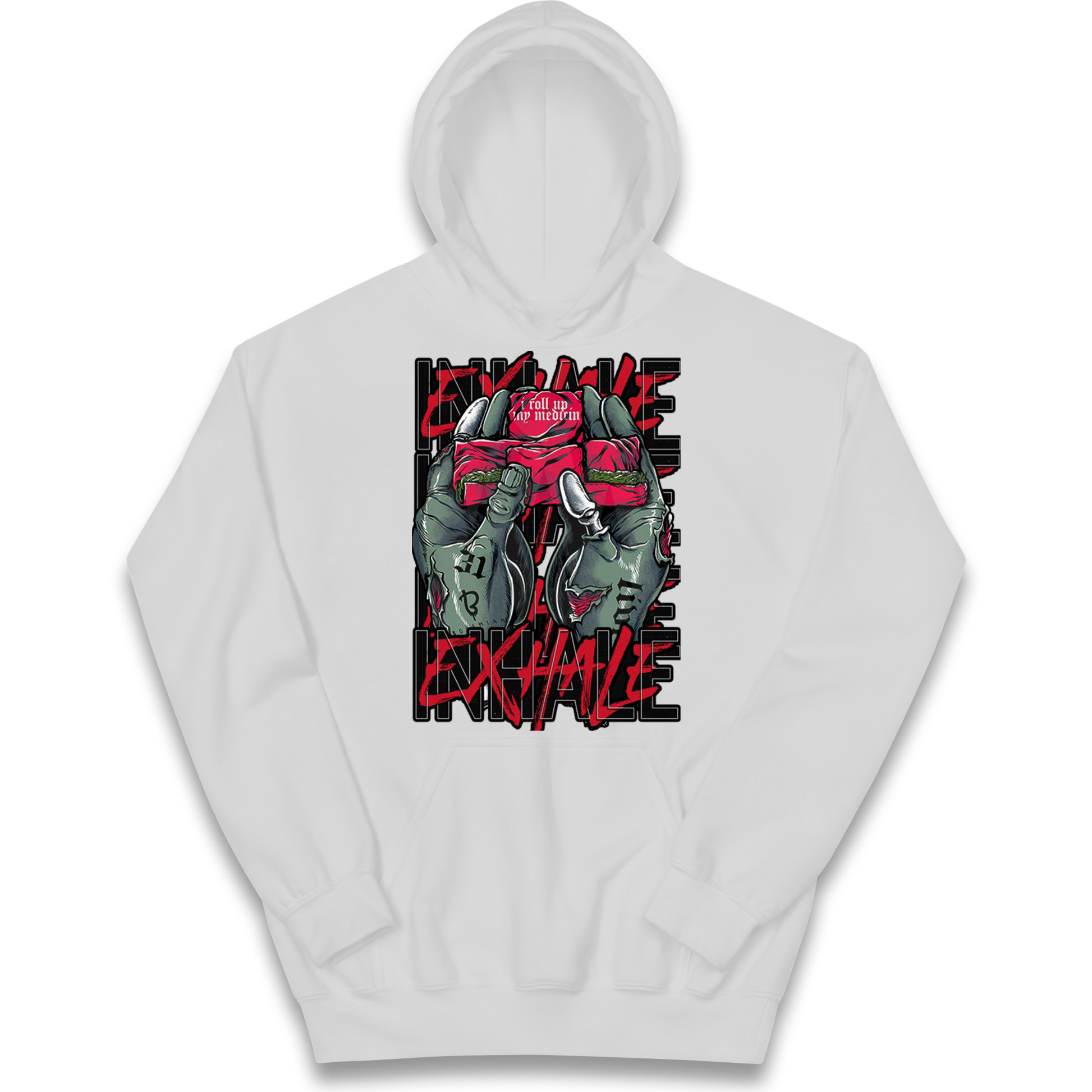 Inhale Exhale kids hoodie