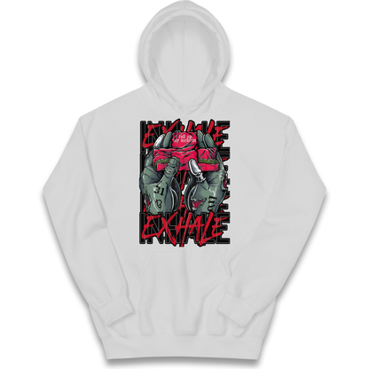 Inhale Exhale kids hoodie