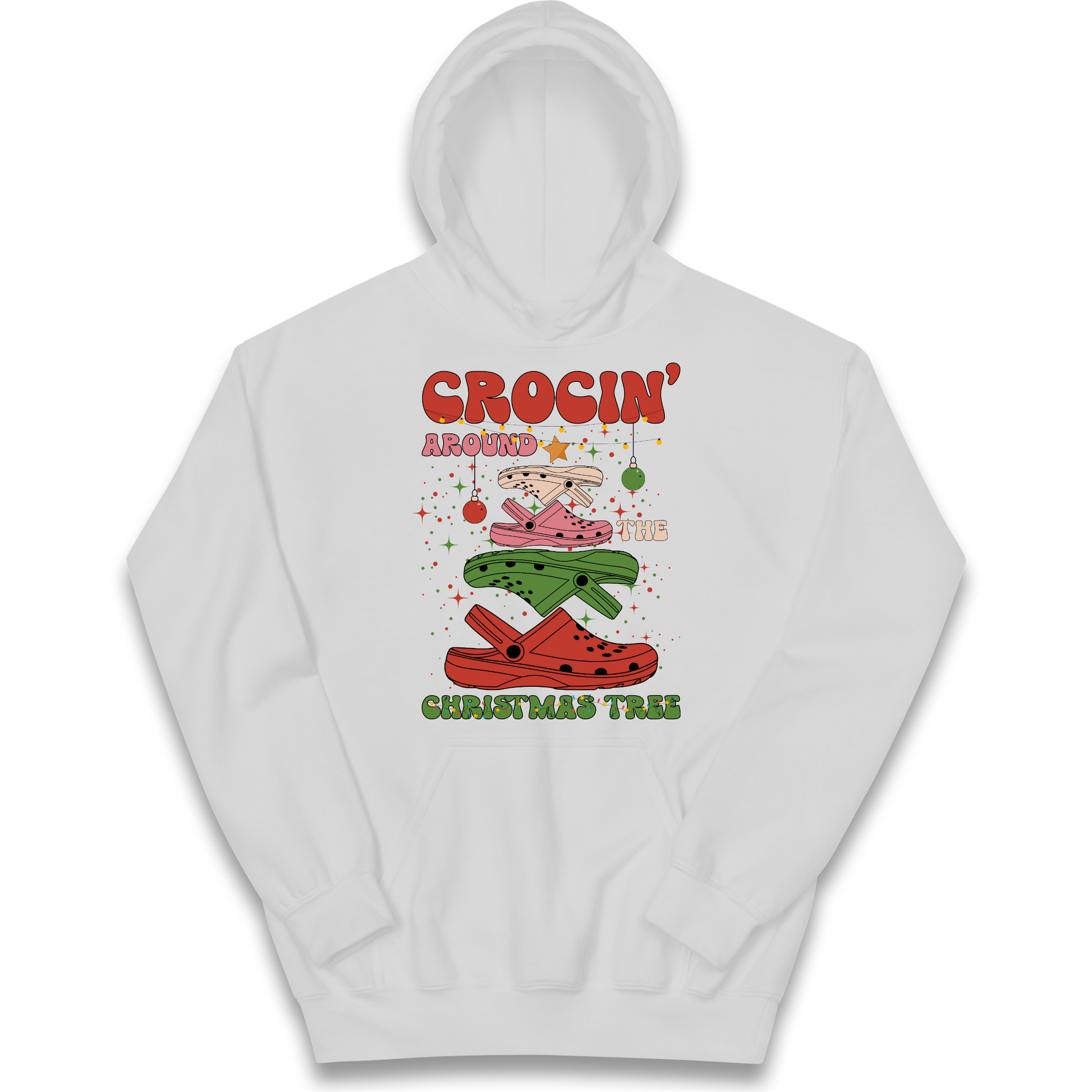 Crockin Around the Christmas Tree Christmas kids hoodie