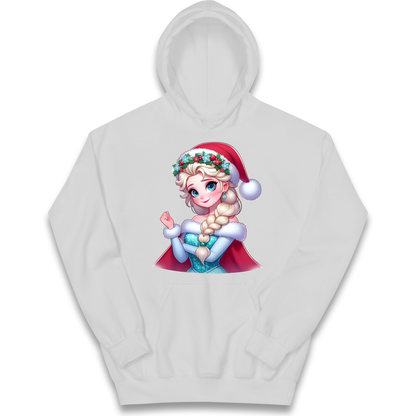 Elsa Frozen Santa kids hoodie