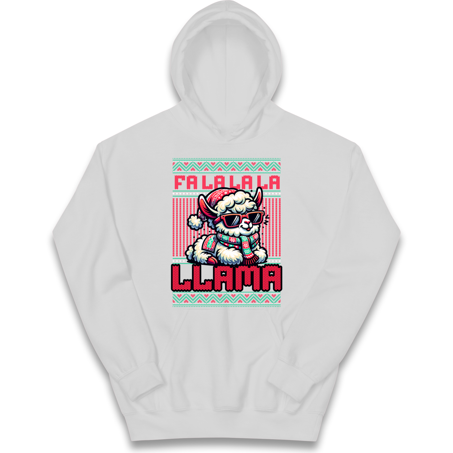FA LA LA LA LLAMA kids hoodie