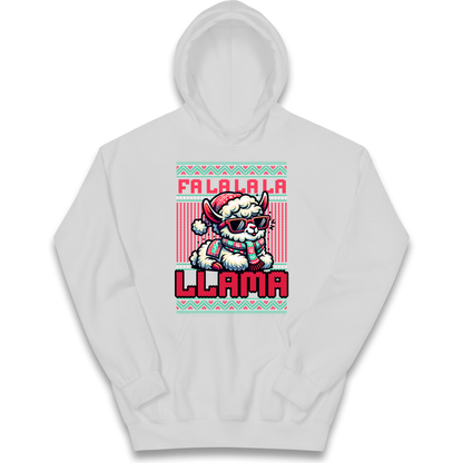 FA LA LA LA LLAMA kids hoodie
