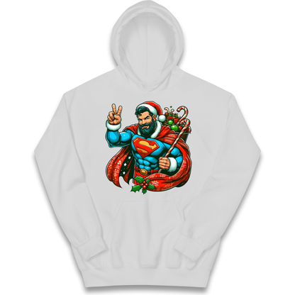 Superman Santa kids hoodie