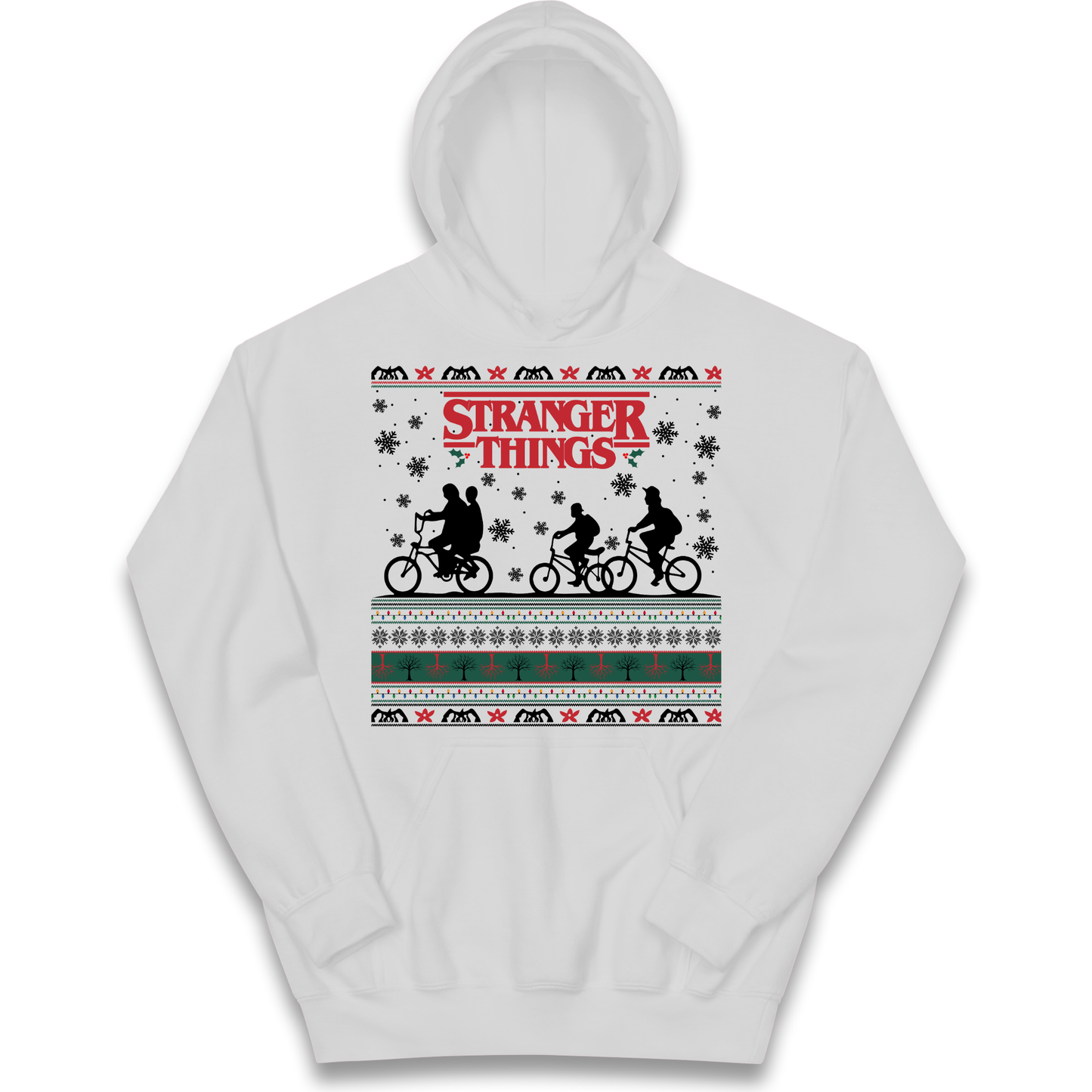 Stranger Things Christmas kids hoodie