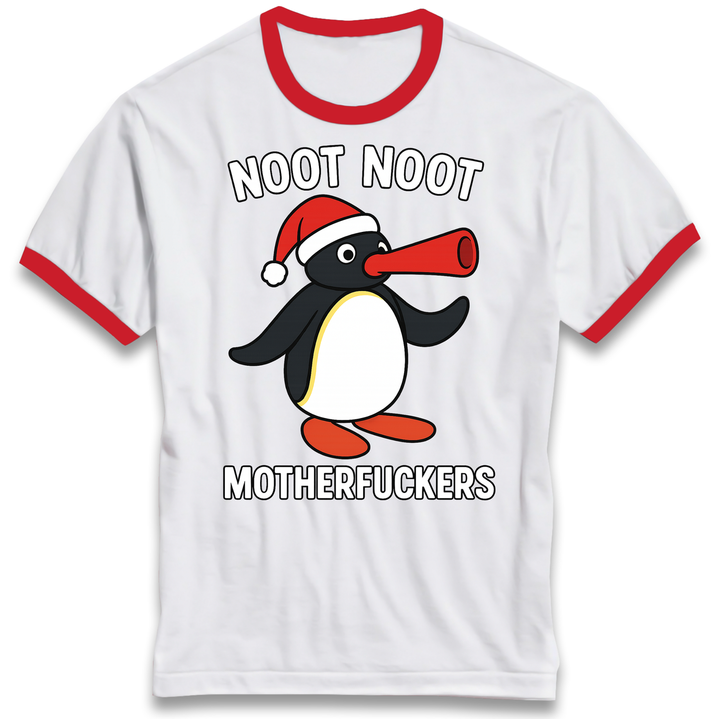Pingu Christmas Ringer T Shirt