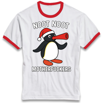 Pingu Christmas Ringer T Shirt