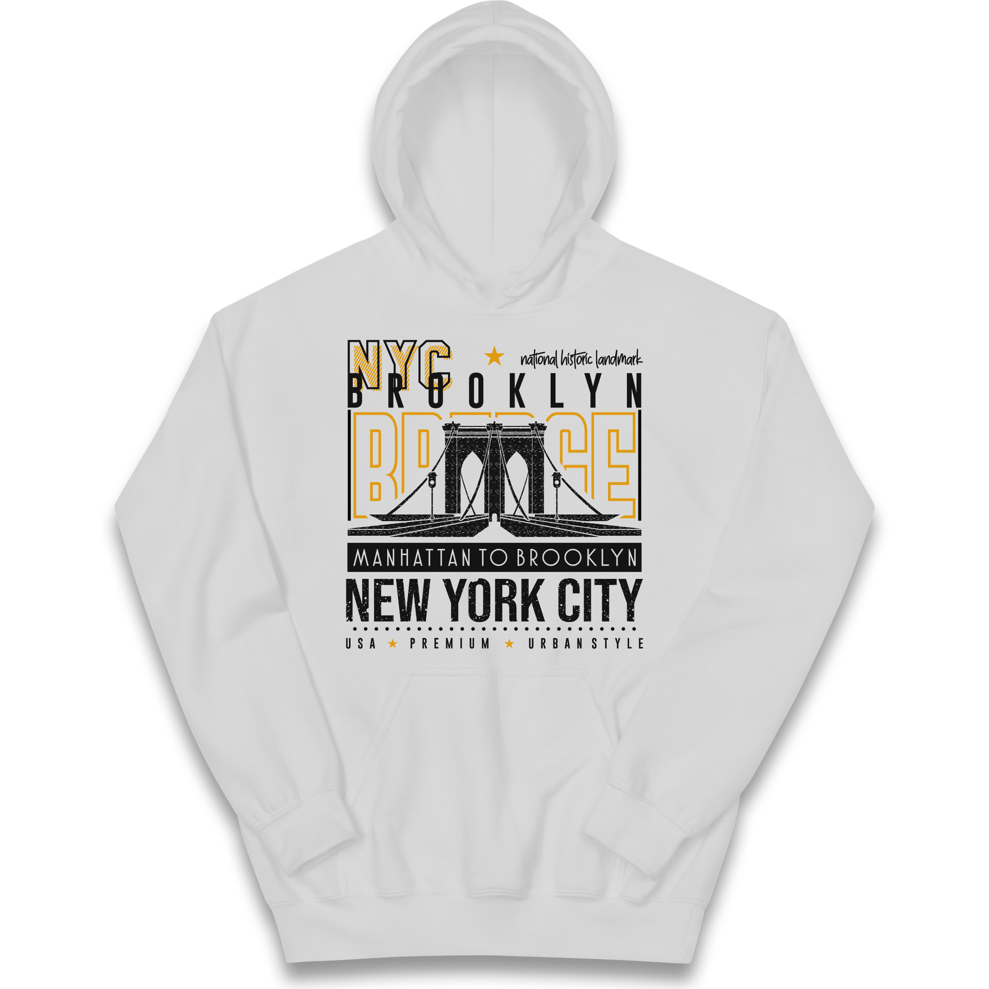 NYC Brooklyn Bridge kids hoodie