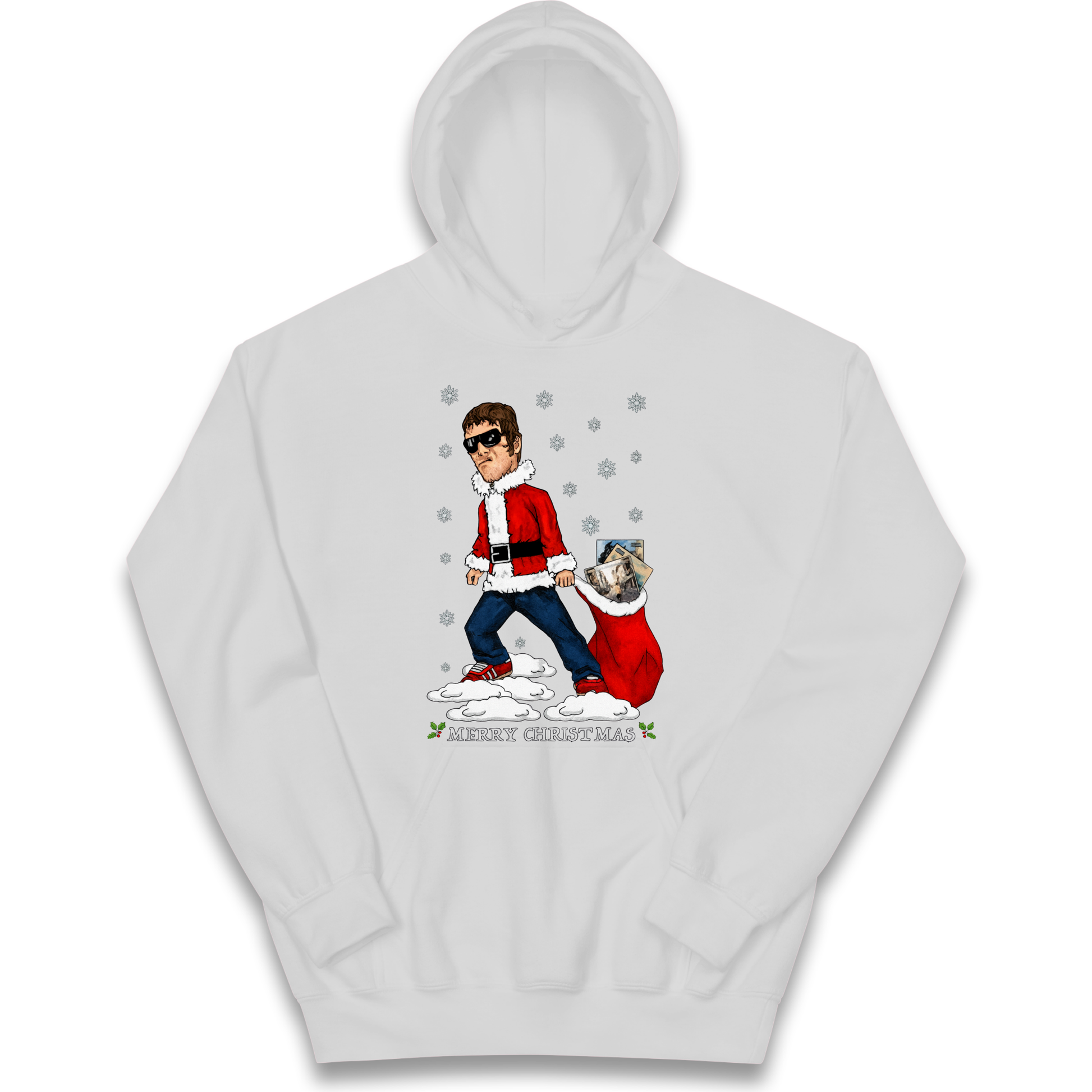 Liam Gallagher Christmas Santa kids hoodie