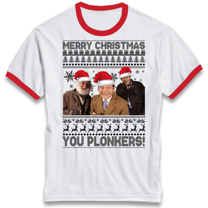 Plonkers Christmas Ringer T Shirt