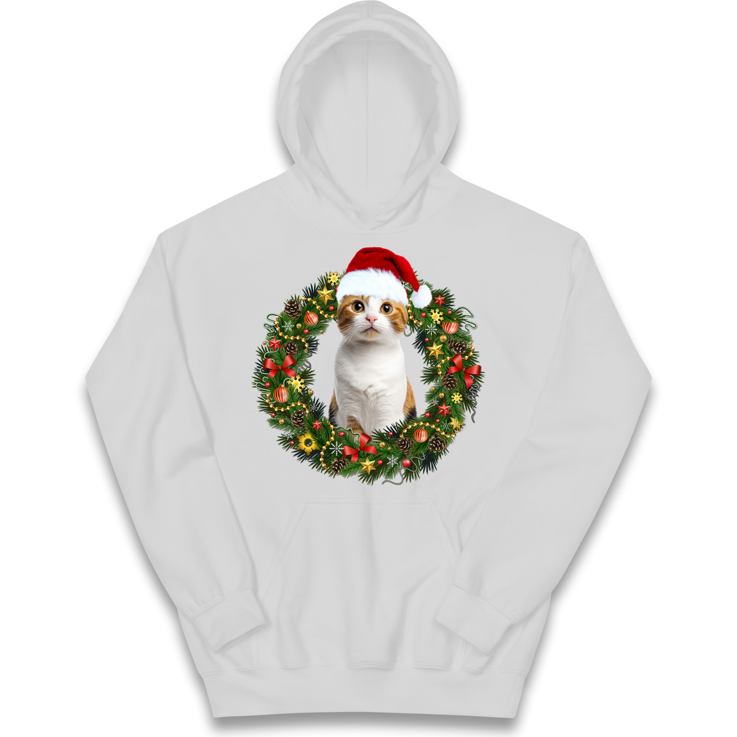 Cat Christmas kids hoodie