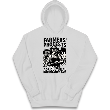 Farmers’ Protests Against Agricultural Inheritance Tax kids hoodie