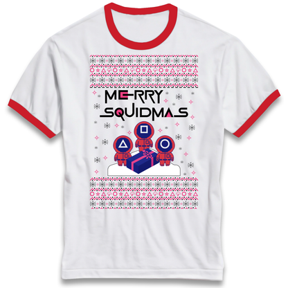 Squid Games Christmas Ringer T Shirt