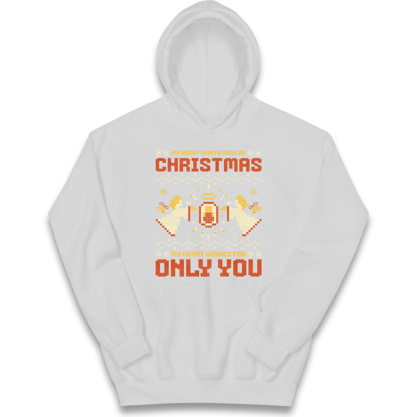 My Heart Wants You For Christmas Only You Christmas kids hoodie