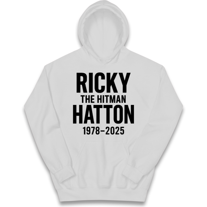 Ricky The Hitman Hatton 1978 2025 kids hoodie