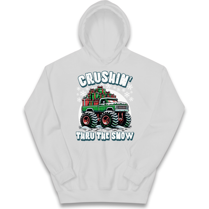 Crushin Thru The Snow kids hoodie