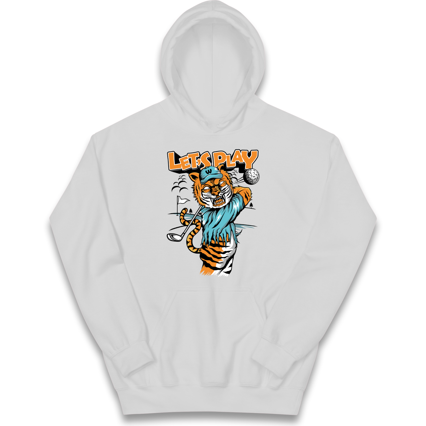 Lets Play Golf Tiger kids hoodie