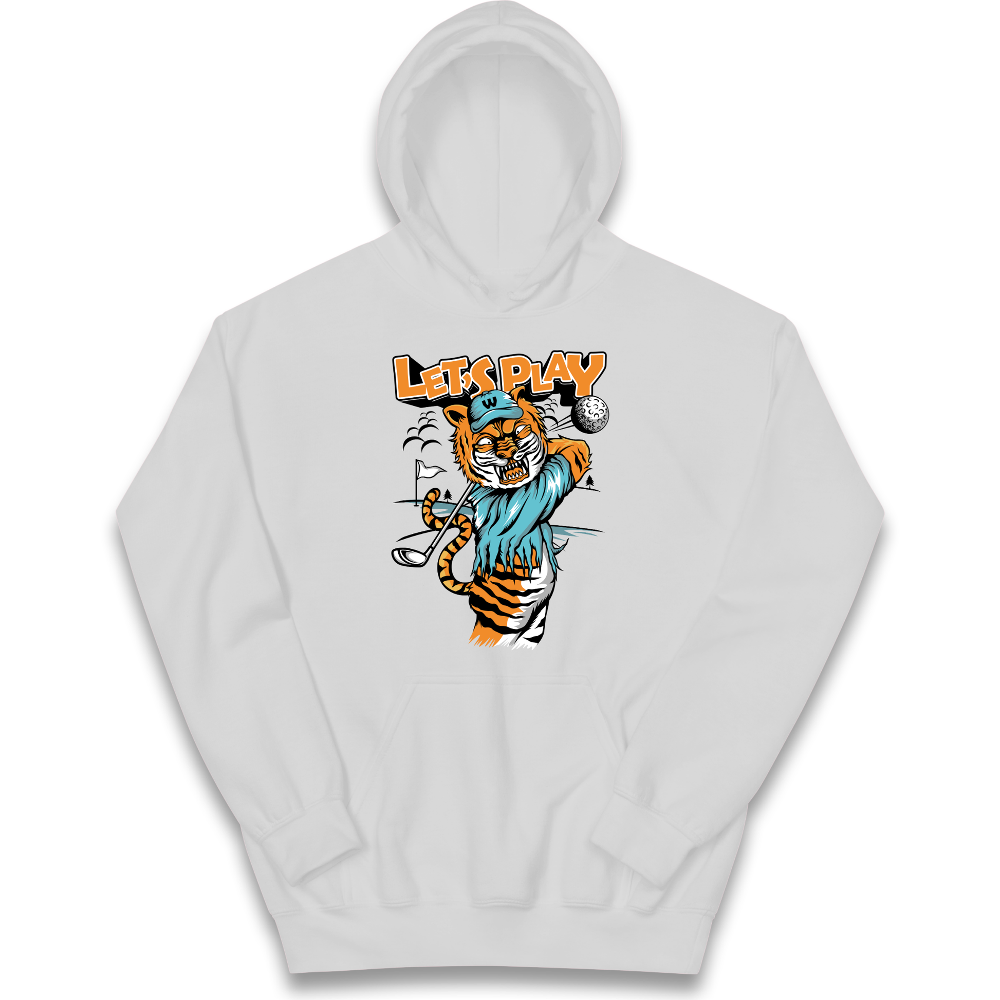 Lets Play Golf Tiger kids hoodie