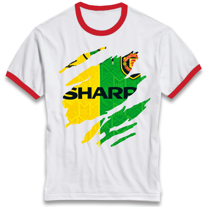 Manchester United Away Ringer T-Shirt