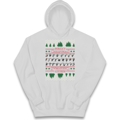 stranger things christmas jumper Kids Hoodie