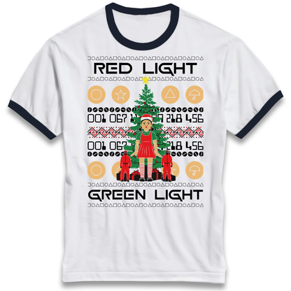 Squid Game Christmas Ringer T Shirt