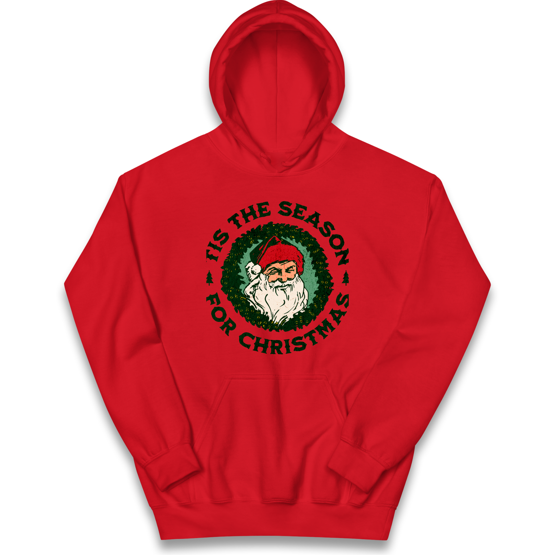 Tis The Season Santa Claus Christmas kids hoodie