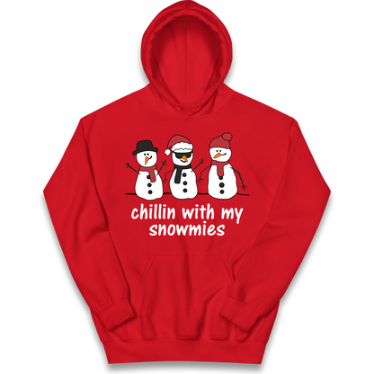 Chillin With My Snowmies kids hoodie