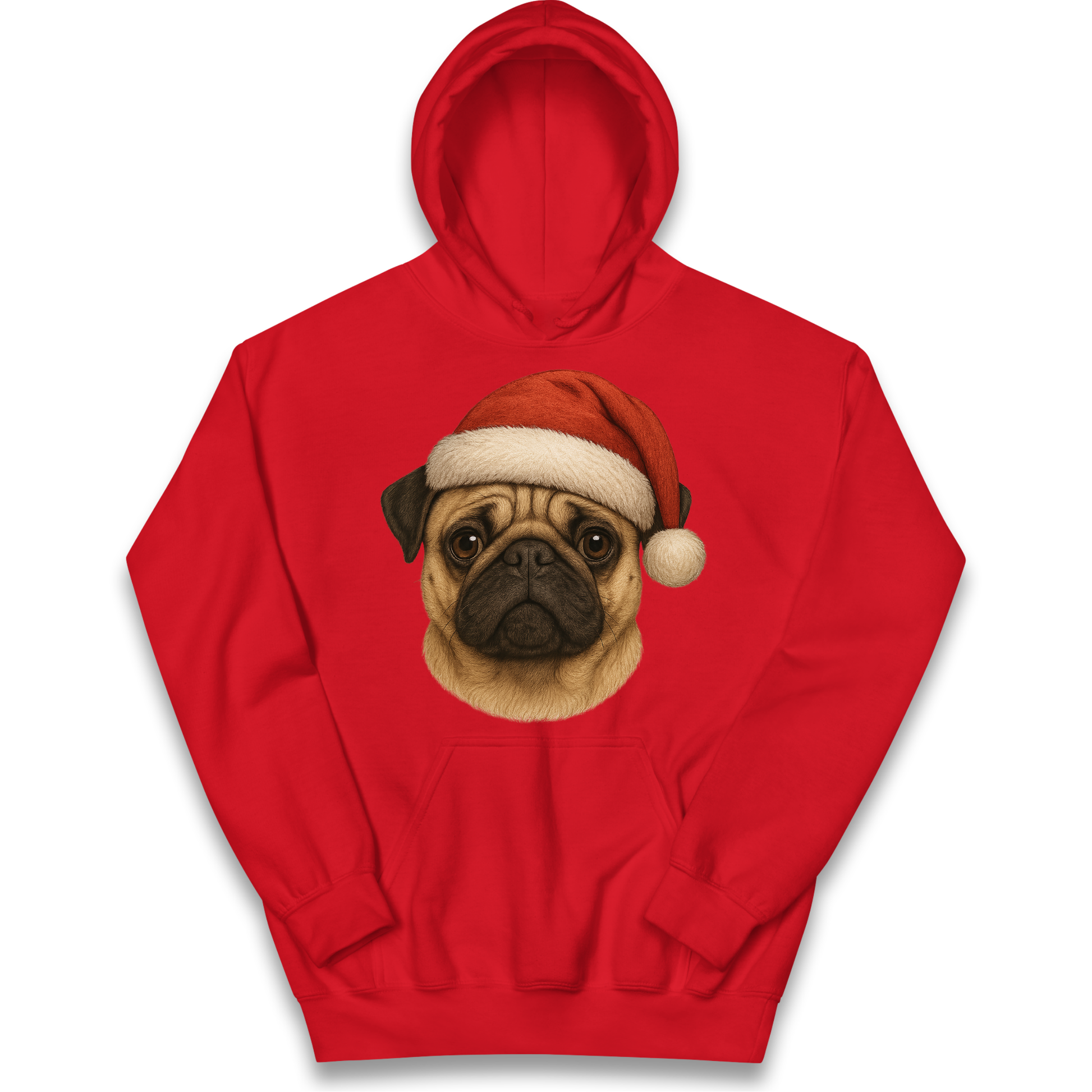 Pug Face Christmas kids hoodie