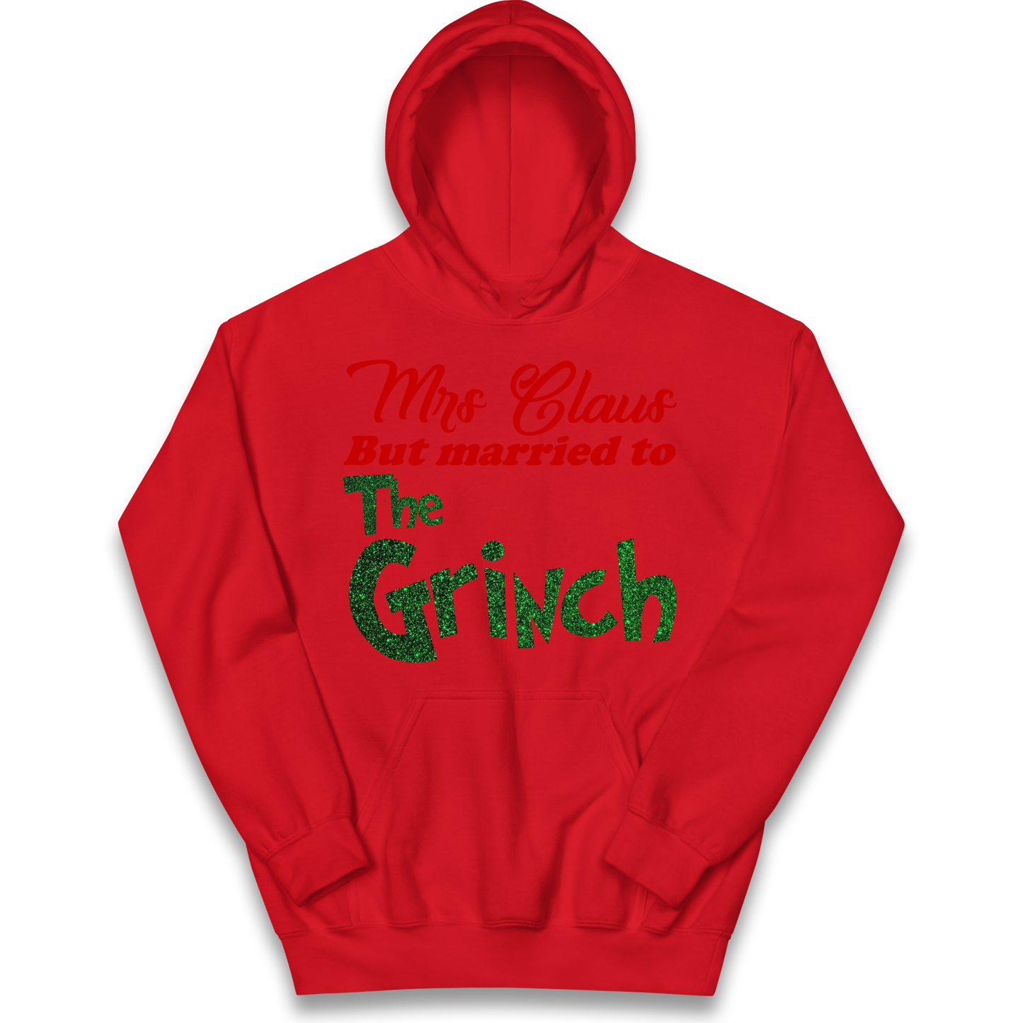 Mrs Claus But Married To The Grinch Christmas kids hoodie