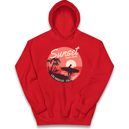 Sunset Venice Beach kids hoodie