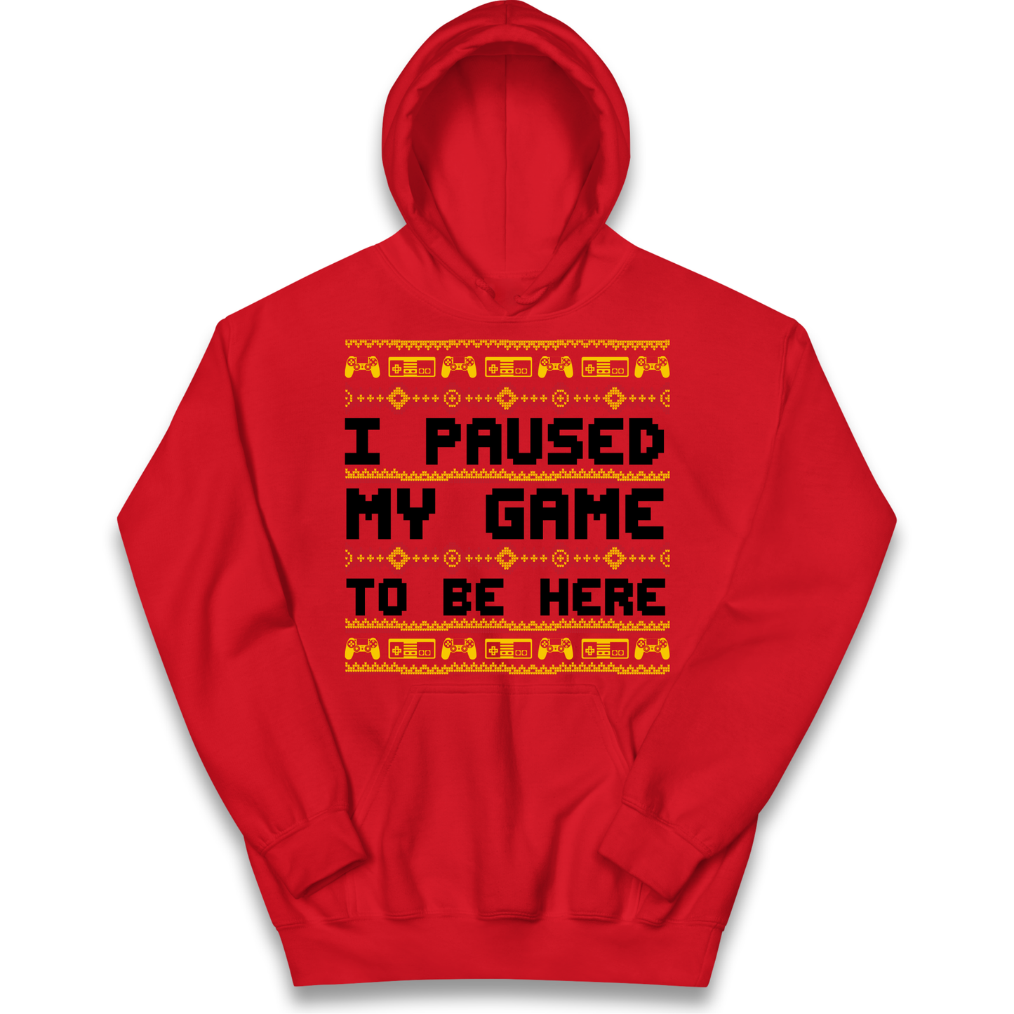 Paused My Game Kids Hoodie