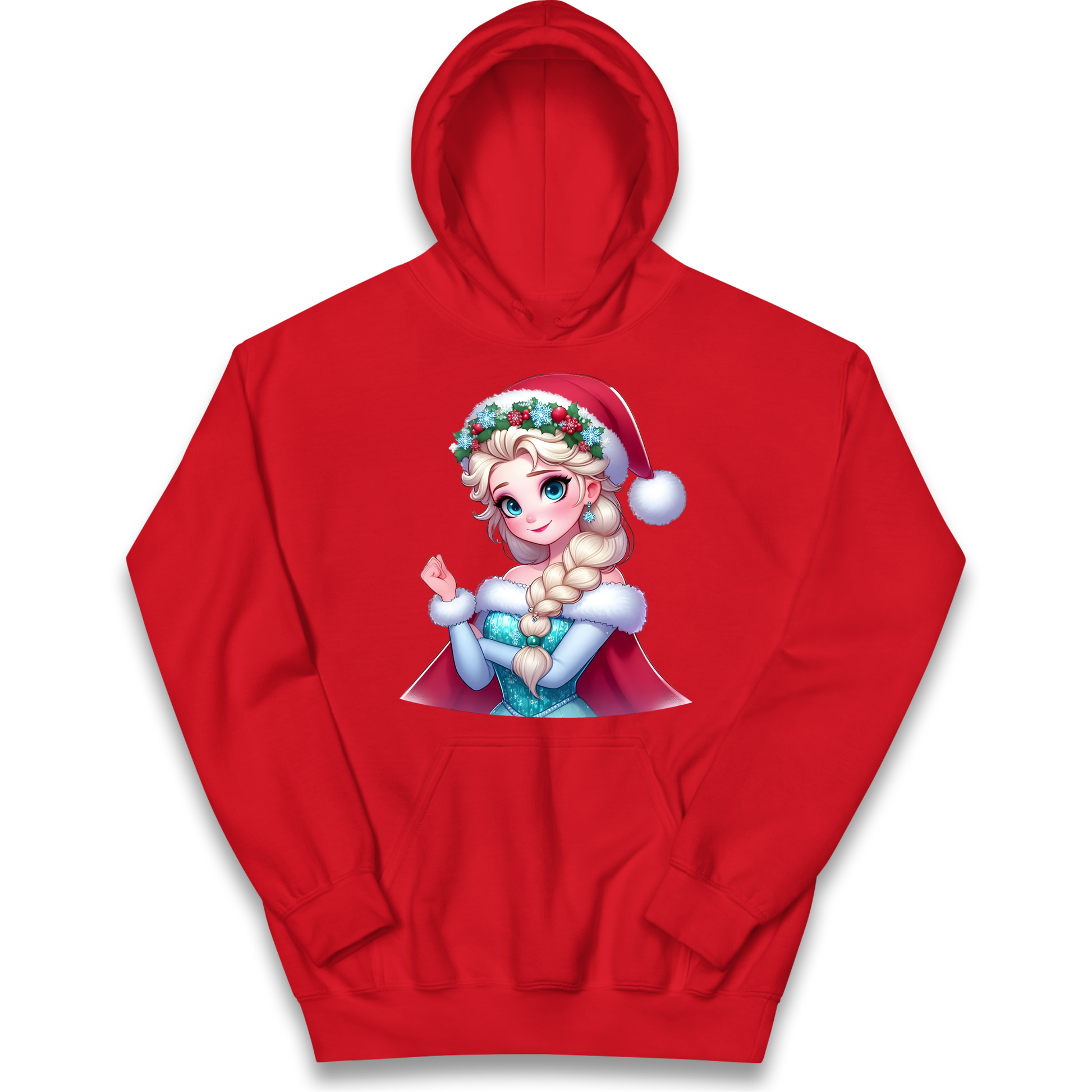 Elsa Frozen Santa kids hoodie