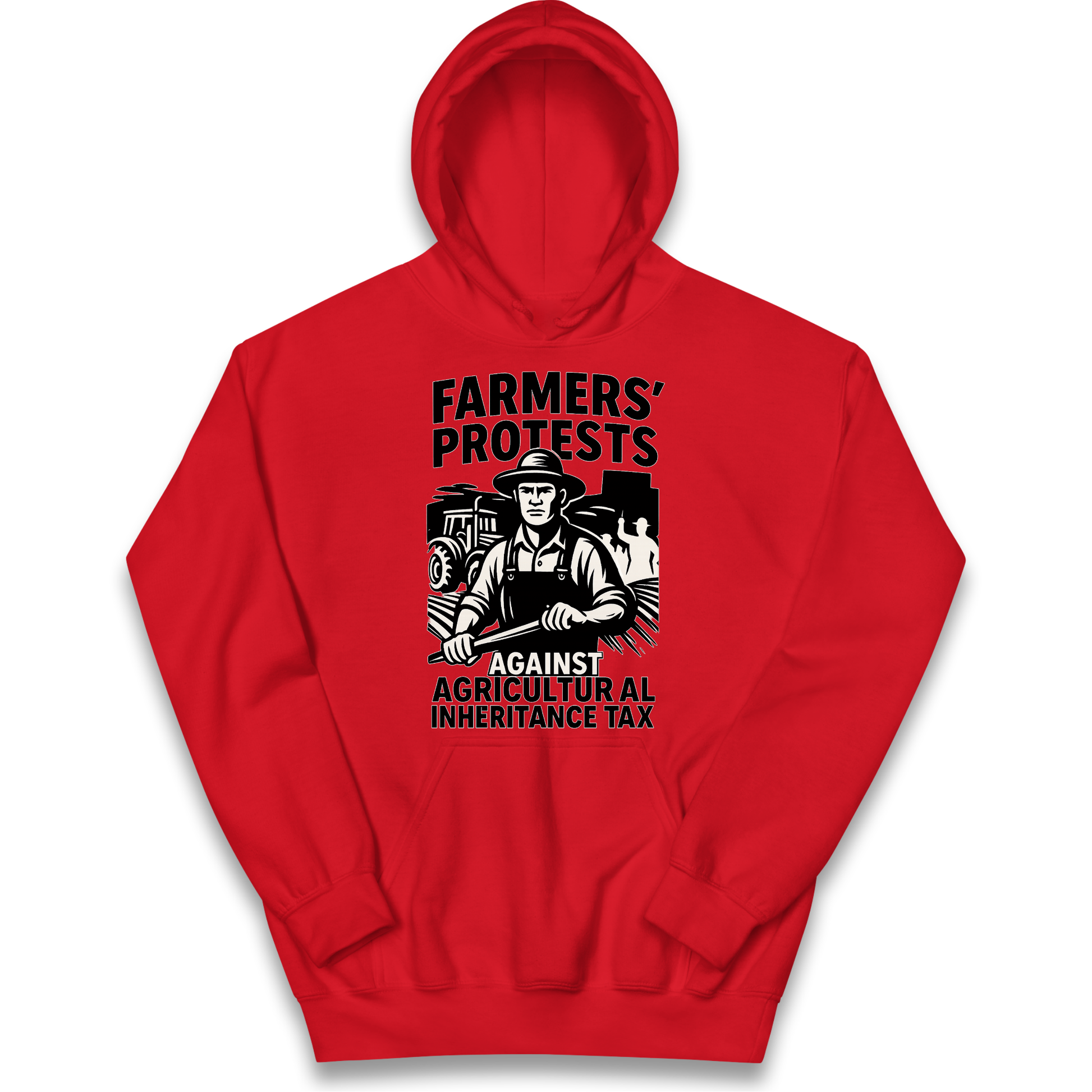 Farmers’ Protests Against Agricultural Inheritance Tax kids hoodie