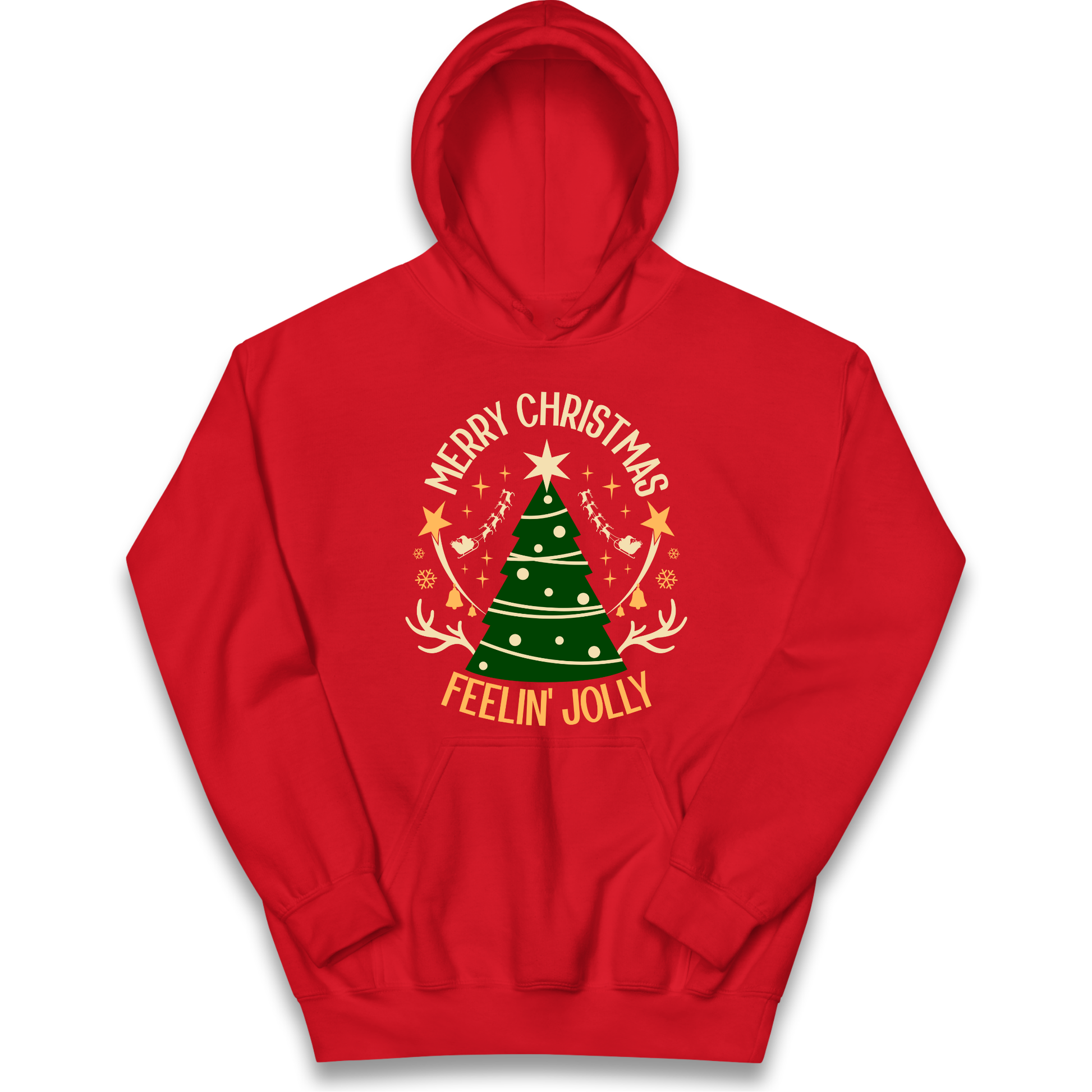 Merry Christmas Feeling Jolly Christmas kids hoodie