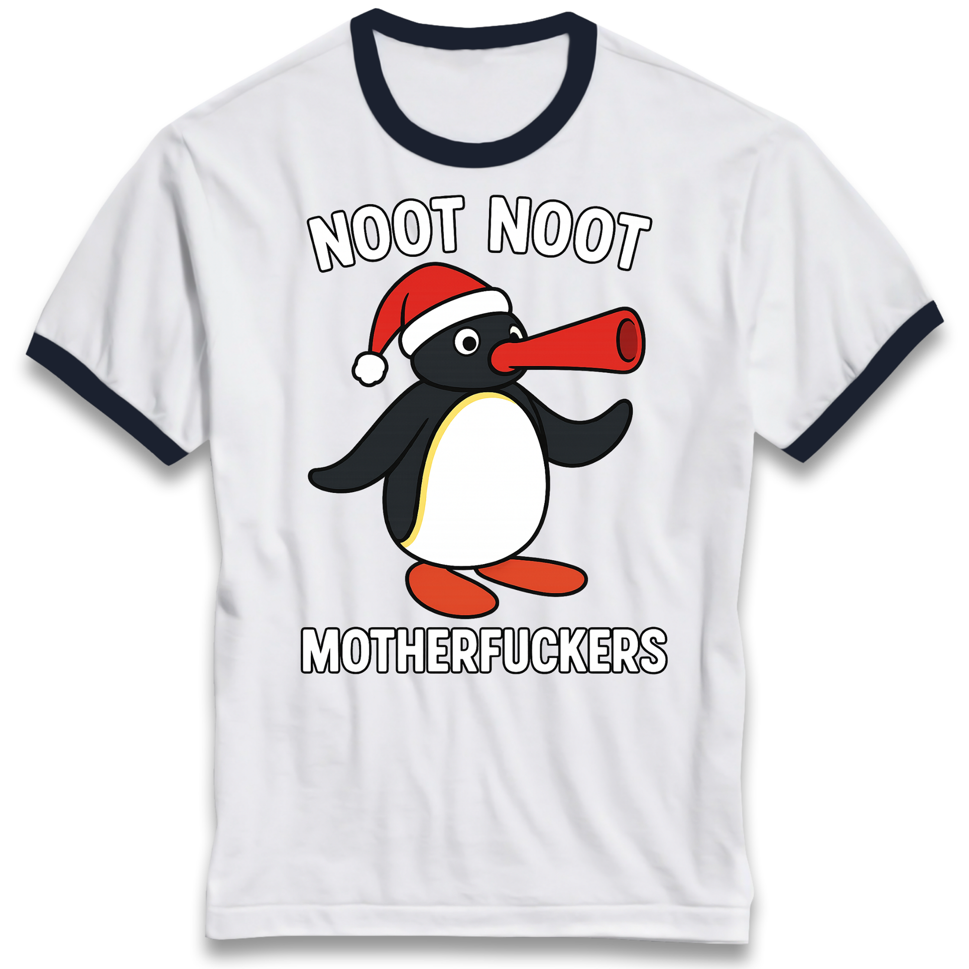 Pingu Christmas Ringer T Shirt