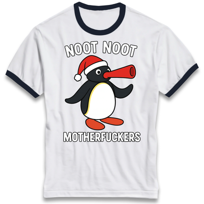 Pingu Christmas Ringer T Shirt