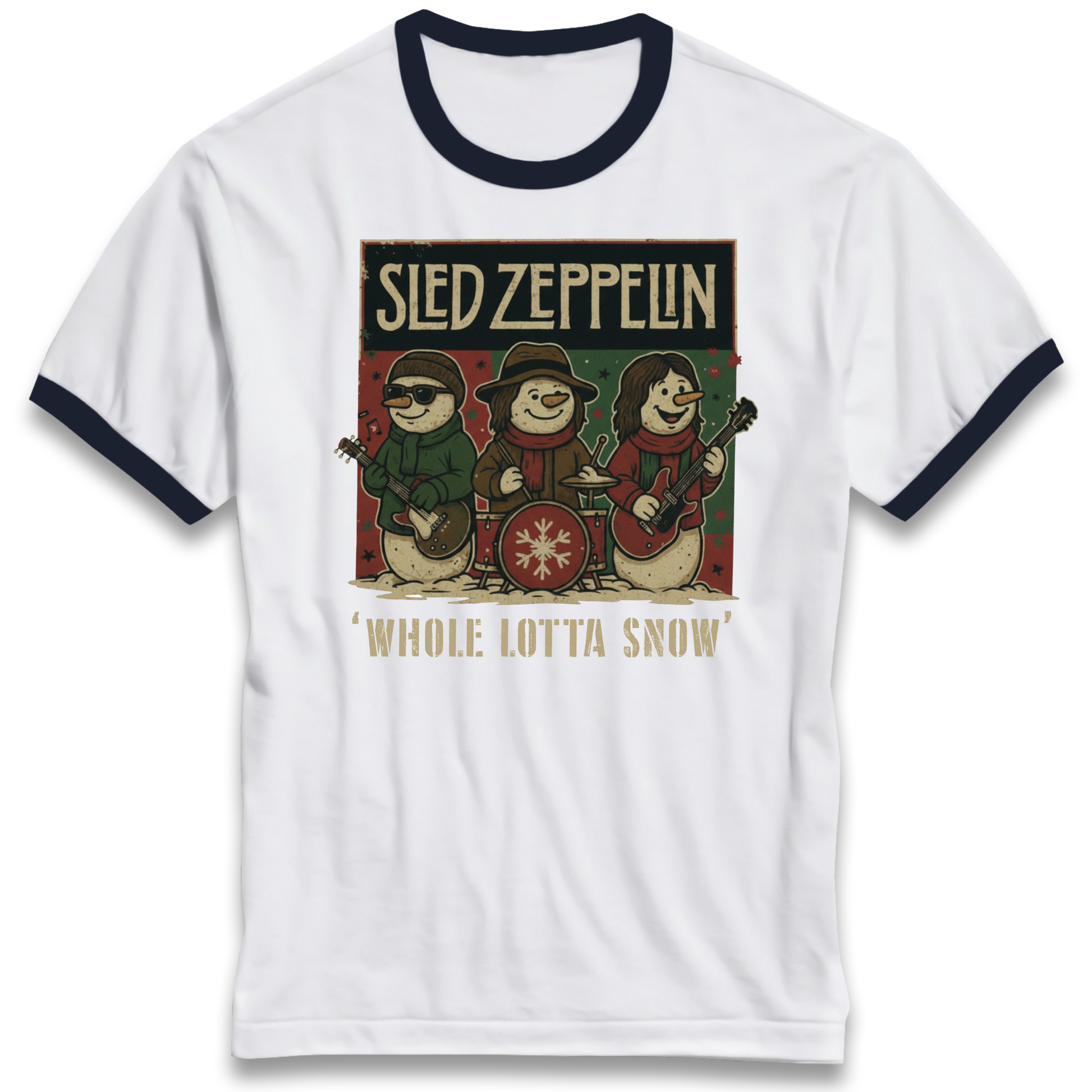 Led Zeppelin Christmas Ringer T Shirt