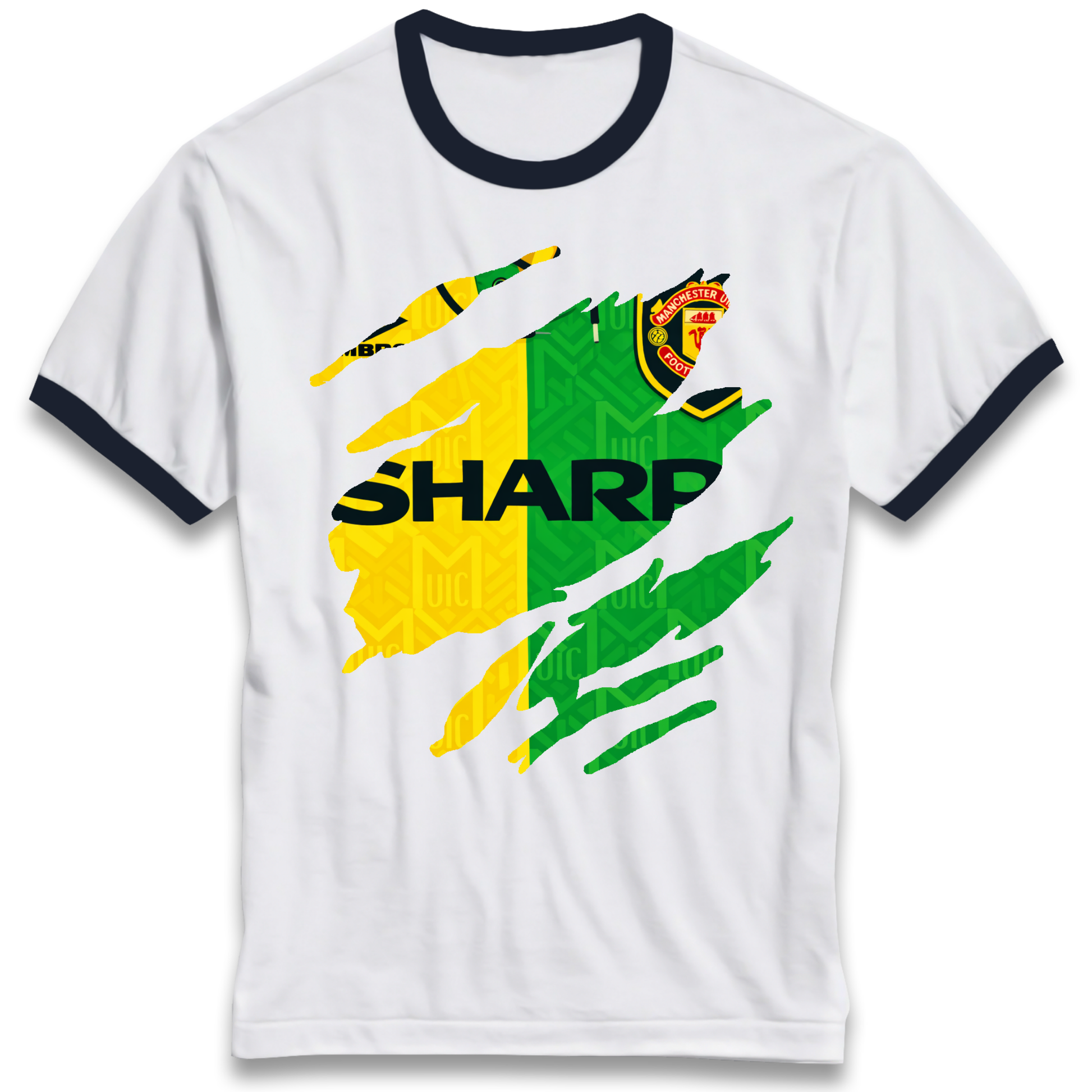 Manchester United Away Ringer T-Shirt