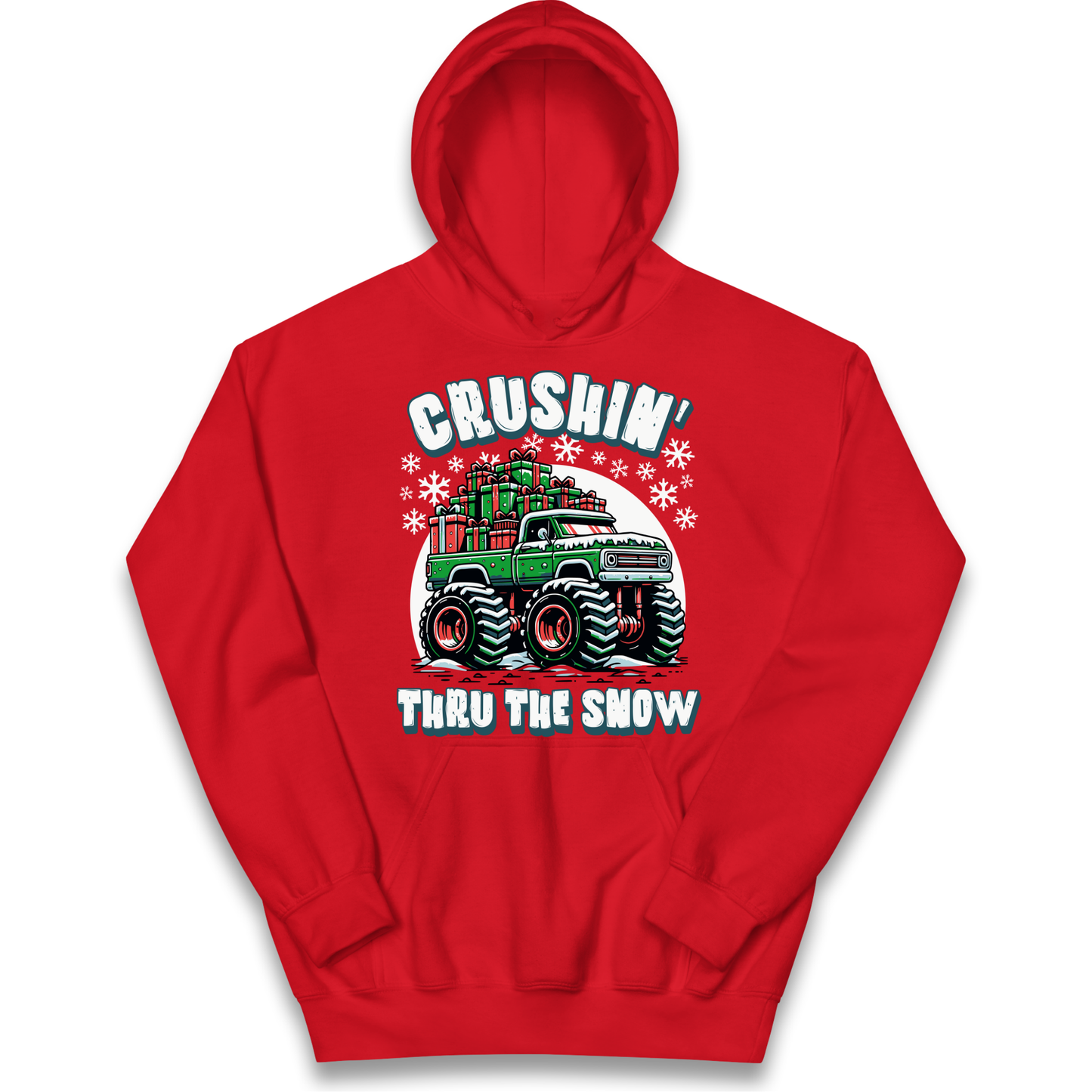 Crushin Thru The Snow kids hoodie