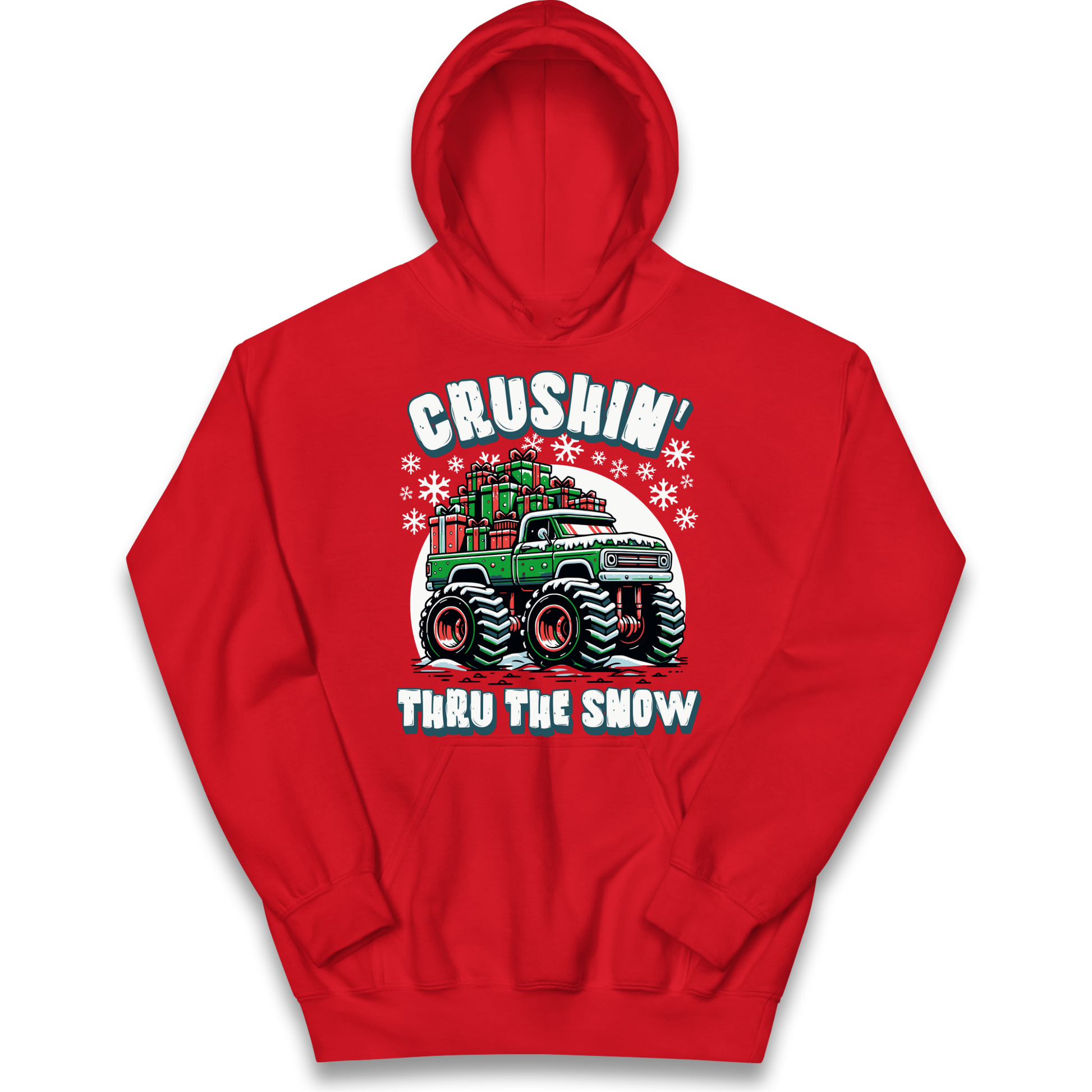 Crushin Thru The Snow kids hoodie