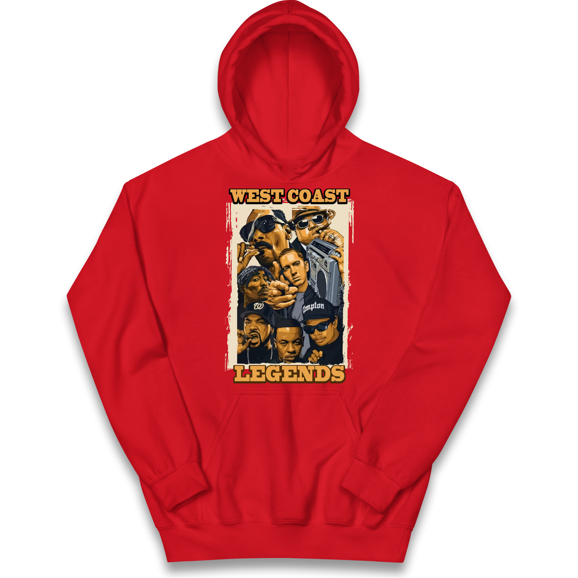 West Coast Legends Rappers kids hoodie