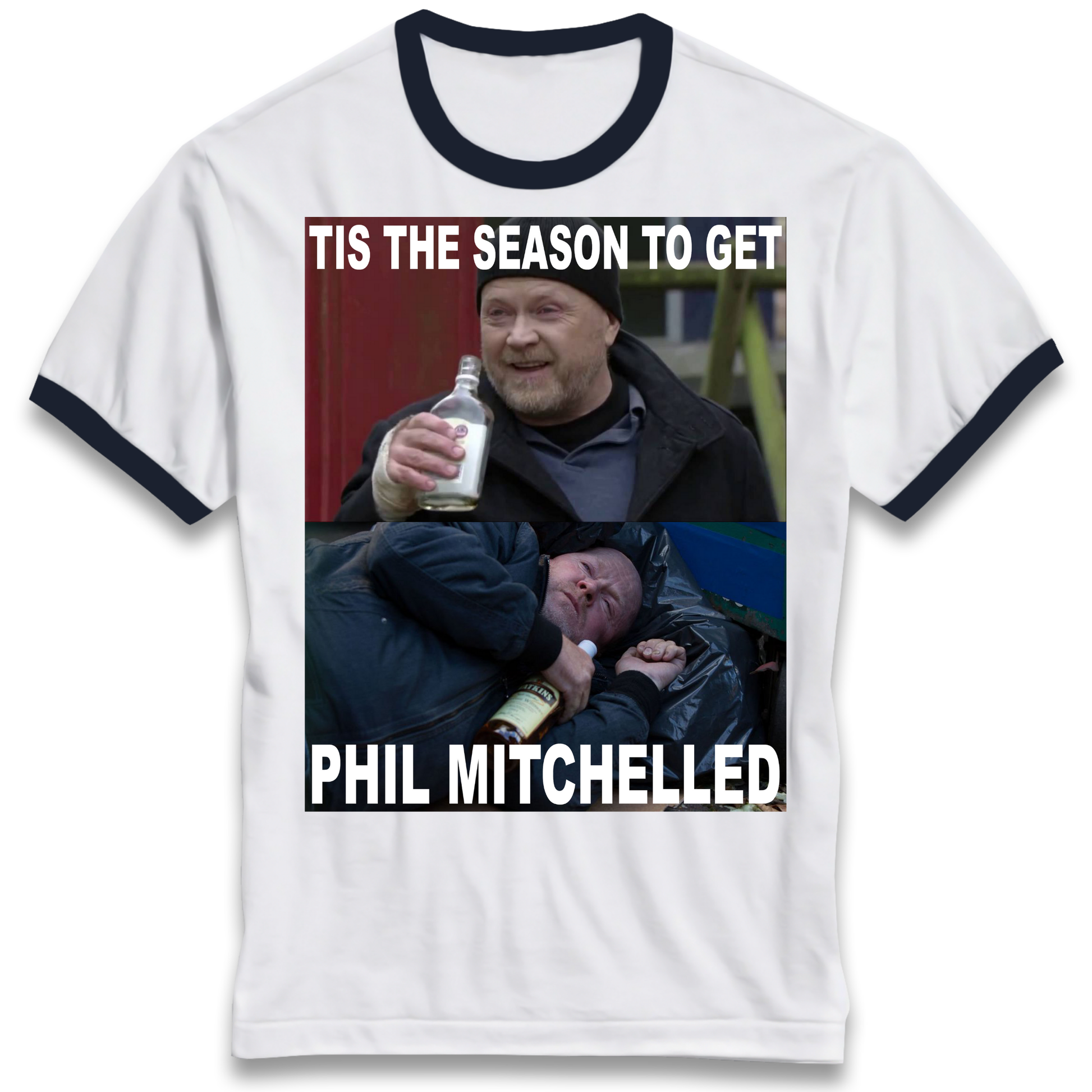 Phil Mitchell Christmas Ringer T Shirt