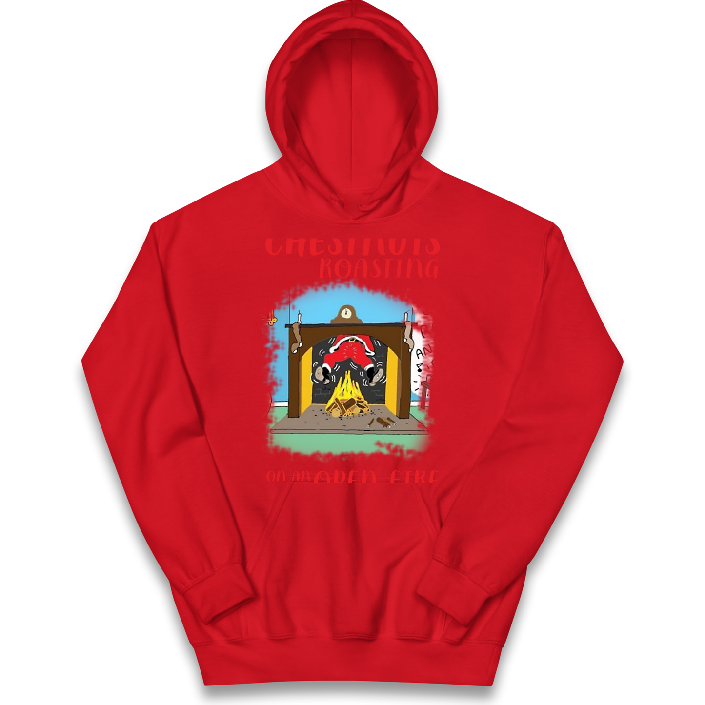 Chestnuts Roasting On An Open Fire Christmas kids hoodie