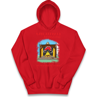 Chestnuts Roasting On An Open Fire Christmas kids hoodie